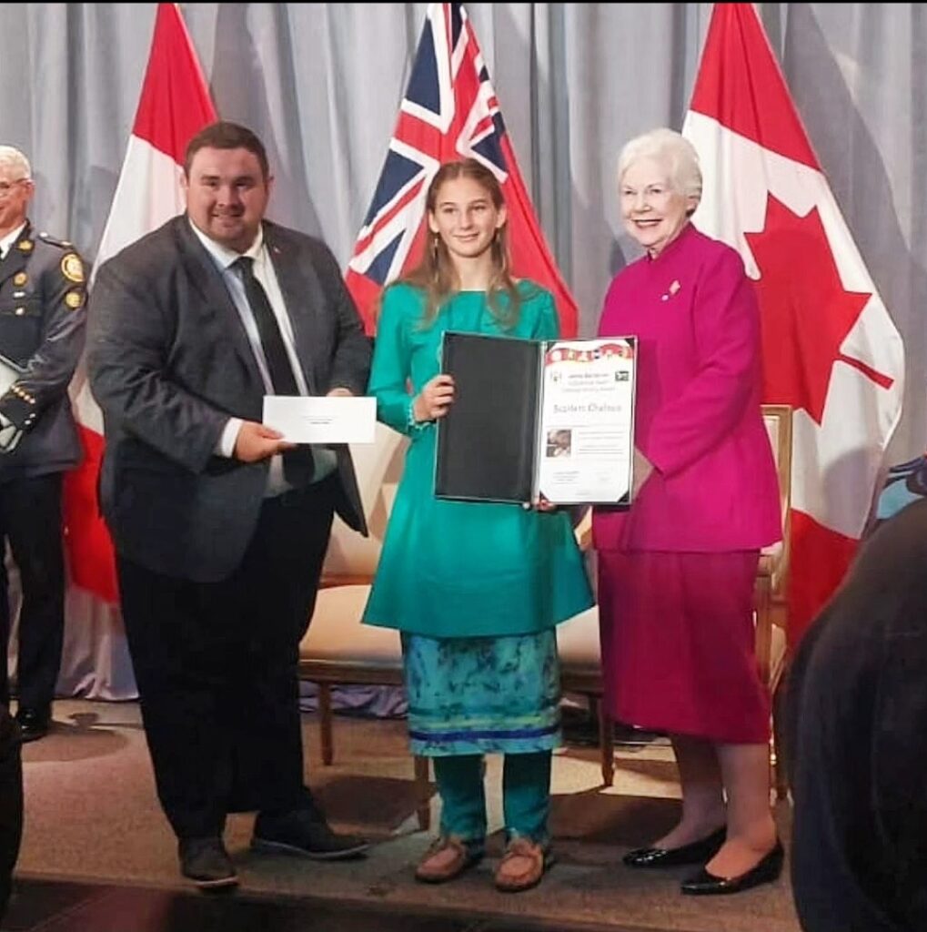 Glen Orchard Public School student receives the James Bartleman Award