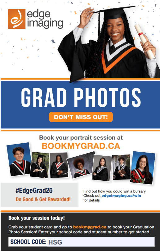 HHSS Book my Grad Photo poster